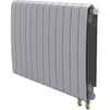 Photo Royal Thermo Eclipse 500 Bimetallic radiator, Silver VR80, 12 sections, bottom connection [Code number: RTESVR8050012]
