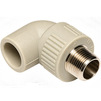 Photo Wavin Ekoplastik PP-RCT Elbow 90°, d - 16, d1 - 1/2", with metal male thread [Code number: SKOE01620RCT]