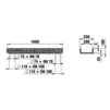 Draft Hauraton RECYFIX STANDARD 200 Combined article, class C 250, type 100 with ductile iron grating, SW 6 mm, locked, 1000x256x100 mm (price on request) [Code number: 40687]