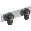 Photo Geberit Mepla elbow tap connector 90° with male thread MF, premounted, double, Rp 1/2", RMF 1/2", L 27,3cm [Code number: 632.865.00.2]