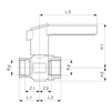 Draft VIEGA Easytop Ball valve with press connector, d 25, Rp 1" [Code number: 587109]