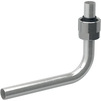 Photo Geberit Mepla metal pipe bend with plain ends 90° with union connector for Euro cone, d 15mm [Code number: 611.601.22.3]