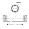 Draft Geberit Silent-Pro Double socket pipe, length 3 м, price for 1 pc, d125 [Code number: 393.614.14.1]