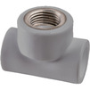 Photo RBK Combined T-piece, d - 25, d1 - 3/4", d2 - 25, ВР, PP, color gray [Code number: 032197]