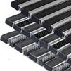 Photo Gidrolica Step Door grate, rubber+brush+scraper, 390x590x23 mm [Code number: 30134]