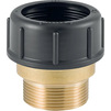 Фото Переходник Geberit HDPE из латуни с наружной резьбой и гайкой из ПНД, d 50 [Артикул: 359.309.00.1]