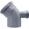 Photo RTP BETA Elbow 45° front rear, d - 110, d1 - 50, for gravity-flow internal sewerage, for socket, PP, gray [Code number: 51558 (RTP)]