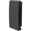 Photo Royal Thermo Eclipse 500 Bimetallic radiator, Black, 4 sections, side connection [Code number: RTEB50004]