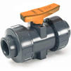 Photo [NO LONGER PRODUCED] - COMER ball valve BVI10, coupling end, PVC-U, for glue, without handle, EPDM. industrial applications, d - 50 [Code number: BVI10050WPVC]