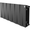 Photo Royal Thermo PianoForte 300 Black Bimetallic radiator, 12 sections [Code number: RTPB3030012]