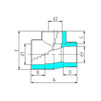 Draft VALTEC PPR Reduced T-piece, d - 63, d1 - 32, d2 - 63 [Code number: VTp.735.0.063032063]