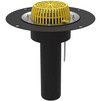 Photo Tatpolymer Roof drain, with a leaf trap, with stainless steel clamping flange, with electric heating, D - 110 (Analogue HL 62.1/1) [Code number: 1d0300 / ТП-01.У.100/4-Э]