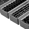 Photo Gidrolica Step Door grate, textile+brush, 390x590x23 mm [Code number: 30023]