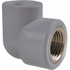 Photo RBK Elbow combined, d - 25, d1 - 1/2" ВР, PP, color gray [Code number: 032215]