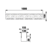 Draft Hauraton DACHFIX STEEL 155 Channel, type 150, galvanised, 1000x155x150 mm (price on request) [Code number: 65275]