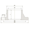 Draft Aquaviva Flange connection, PVC-U, d - 160 [Code number: 1w0519 / UVF01160]