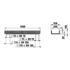 Draft Hauraton RECYFIX STANDARD 200 Combined article, class C 250, type 100 with GUGI-ductile iron mesh grating MW 15/25, black, locked, 1000x256x100 mm (price on request) [Code number: 40641]