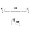 Draft Hauraton DACHFIX STEEL 205 Channel, type 45, galvanised, 1000x205x45 mm (price on request) [Code number: 65300]