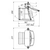 Draft Tatpolymer Mechanical sewer valve for a well, D-110, to prevent flooding of drainage pipelines (Analog HL 710.0) [Code number: 1d0689 / TP-85.100.0]