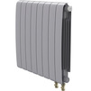 Photo Royal Thermo Eclipse 500 Bimetallic radiator, Silver VR80, 8 sections, bottom connection [Code number: RTESVR8050008]
