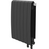 Photo Royal Thermo Eclipse 500 Bimetallic radiator, Black VR80, 6 sections, bottom connection [Code number: RTEBVR8050006]