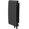 Photo Royal Thermo Eclipse 500 Bimetallic radiator, Black VR80, 4 sections, bottom connection [Code number: RTEBVR8050004]