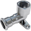 Photo IBP B-Press Inox Wall Plate Elbow, female thread, stainless steel 304, d - 15, d1 - 1/2" [Code number: PS24471G0150400]
