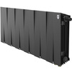 Photo Royal Thermo PianoForte 300 Black VR80 Bimetallic radiator, 12 sections [Code number: RTPBVR803030012]