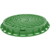 Photo Gidrolica Garden Manhole cover, plastic type L green, 750x750x80 mm [Code number: 218/з]