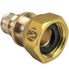 Photo RTP Mu Radial coupling, d - 16, d1 - 1/2'', with a union nut, brass, yellow [Code number: 50895 (RTP)]