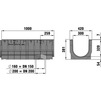 Draft Hauraton RECYFIX STANDARD 300 Combined article, class C 250, type 010, with GUGI-ductile iron mesh grating, MW 15/25, black, locked, 1000x420x381 mm (price on request) [Code number: 40875]