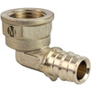 Photo RTP Mu Radial elbow, d - 16, d1 - 1/2'', female thread, brass, yellow [Code number: 50913 (RTP)]