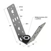 Draft V-bracket with vibration damper, 2F [Code number: 09129001]