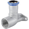 Photo Geberit Mapress Stainless Steel elbow tap connector 90°, offset, d 15 [Code number: 33423]