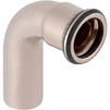 Photo [NO LONGER PRODUCED] - Geberit Mapress CuNiFe bend 90° with plain end, FKM, d88,9 [Code number: 53322]