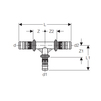 Draft Geberit Mepla Redusing T-piece, d 20mm, d1 16mm, d2 20mm [Code number: 612.311.00.5]