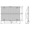 Draft Gidrolica Super Drainage grate DG -30.37,5.50, slotted, cast-iron, class E600, DN - 300 [Code number: 50309E]