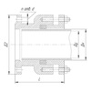 Draft Connection pipe flang-socket compensation (FSC), d - 50 (price on request) [Code number: 12w2529]