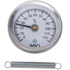 Фото Термометр аксиальный накладной MVI, диапазон измерений от 0°C до 120°C, диаметр корпуса 63 мм, длина пружины 52 мм [Артикул: ATS.63120.52]