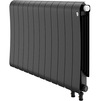 Photo Royal Thermo Infinity 500 Noir Sable VR80 Bimetallic radiator, 12 sections [Code number: RTINNSVR8050012]