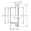 Draft Wavin PVC Pressure Pipe systems One-peace flange with adapter, PVC-U, d - 160 [Code number: 20156054]