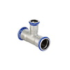Photo Geberit Mapress Stainless Steel T-piece, reduced, d 54, d1 15, d2 54 [Code number: 31221]