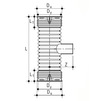 Draft Wavin X-Stream T-piece 90°, d - 400*160 (on request) [Code number: 23176817]