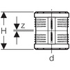 Draft Geberit Silent-PP coupling, d 75 [Code number: 390.316.14.1]
