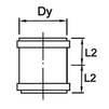 Draft Wavin Optima double socket coupling, PVC, d - 75 [Code number: 24337600]