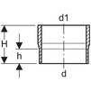 Draft Geberit HDPE Straight adapter to cast, d200 [Code number: 370.738.16.1]