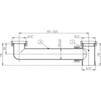 Чертеж Соединение сточное Hutterer Lechner для сдвоенной раковины, длина 90-256 мм, DN 6/4" [Артикул: HL 23]