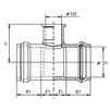 Draft Wavin PVC Pressure Pipe systems T-piece (flange/socket), d - 225*160*225  [Code number: RRS012223 / 20162028]