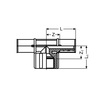 Draft Wavin Future K1 T-piece, centre with thread, d - 20 x 3/4" x 20  [Code number: 3023559 / 25508365]