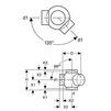 Draft Geberit HDPE Double branchball 88.5°, connections 135° offset, d125, d1 110 [Code number: 368.385.16.1]